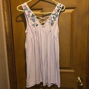 Lavender floral dress